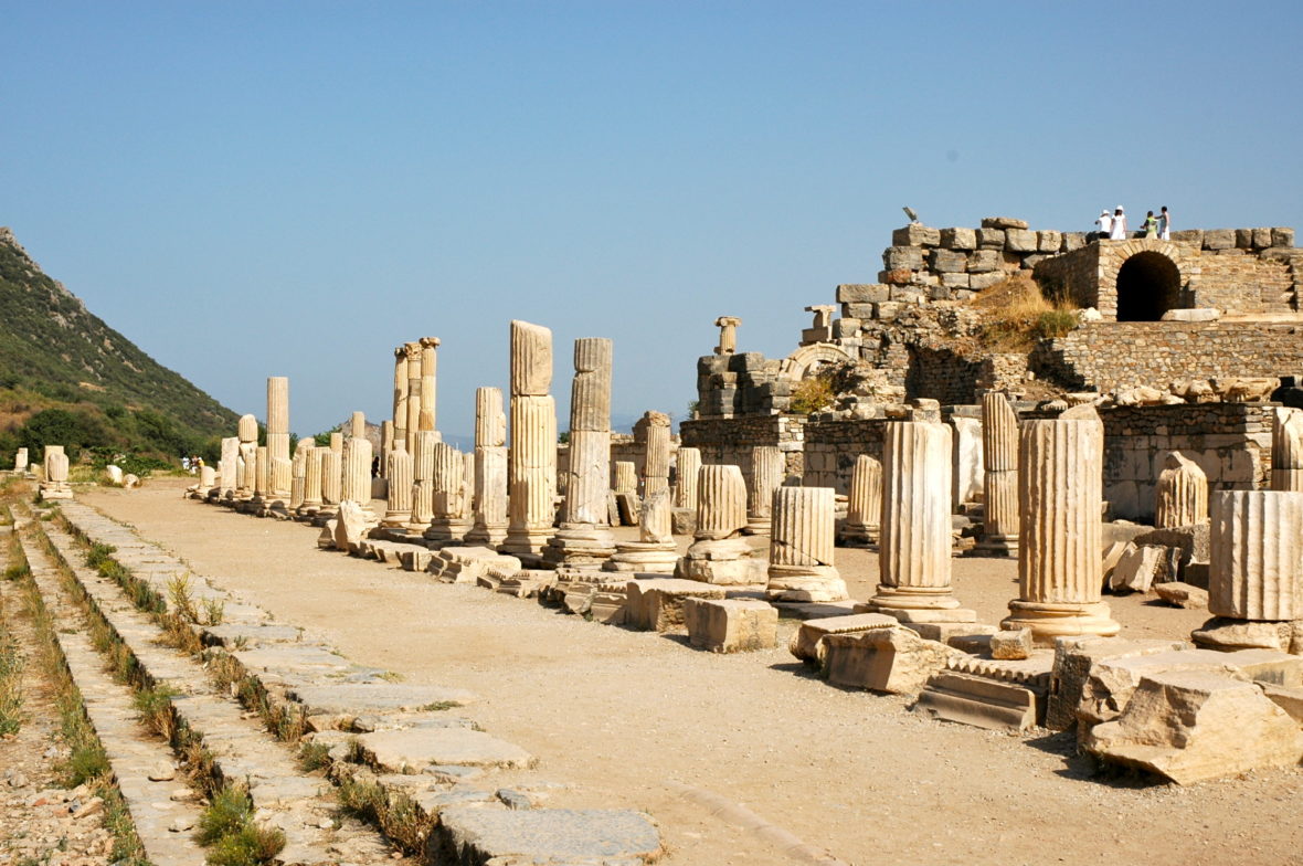 O Templo de Ártemis (Diana) em Éfeso.