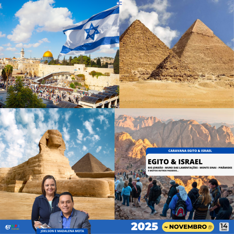 NOVEMBRO 2025 Egito e Israel Viaje Para Israel