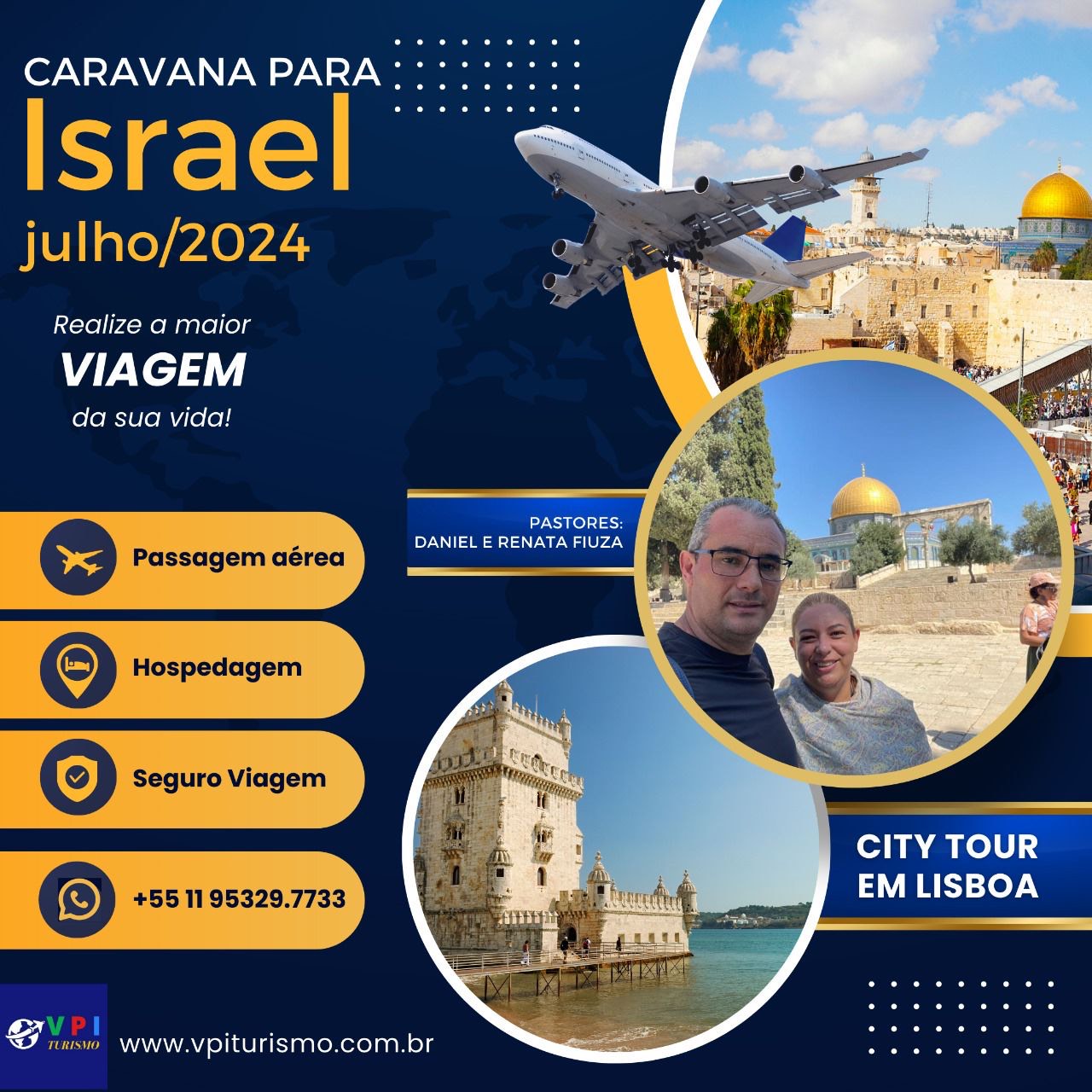 Julho 2024 Israel Caravana Shalom Aleichem com Tour em Lisboa